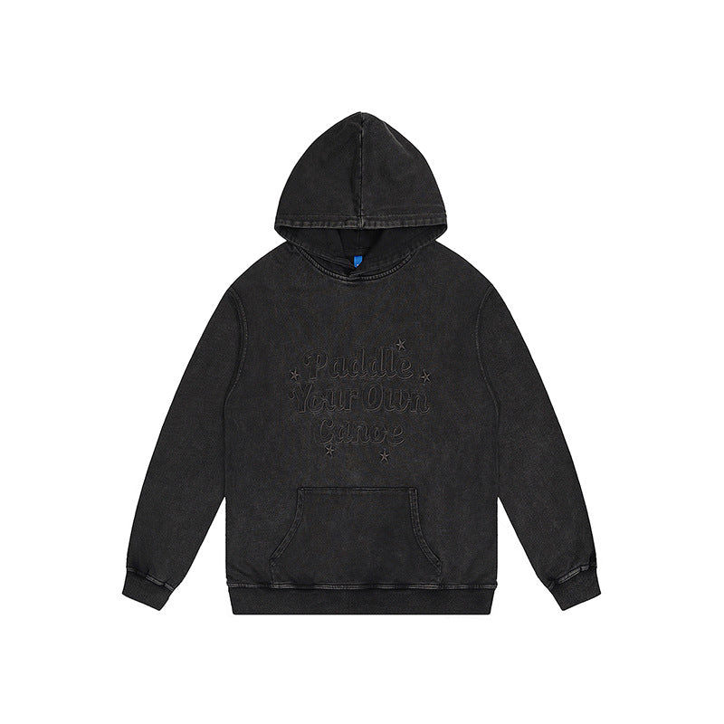 F.J.C. S.M. Men's  "PADDLE YOUR OWN CANOE" Embroidered Hoodie