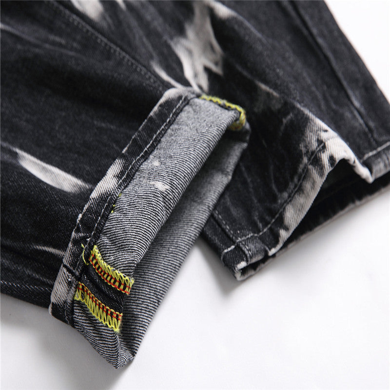 S.M. Straight Ripped Multi-craft Pants