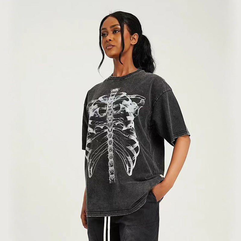 S.M XRAY - Oversized Print T-Shirt  S.W.