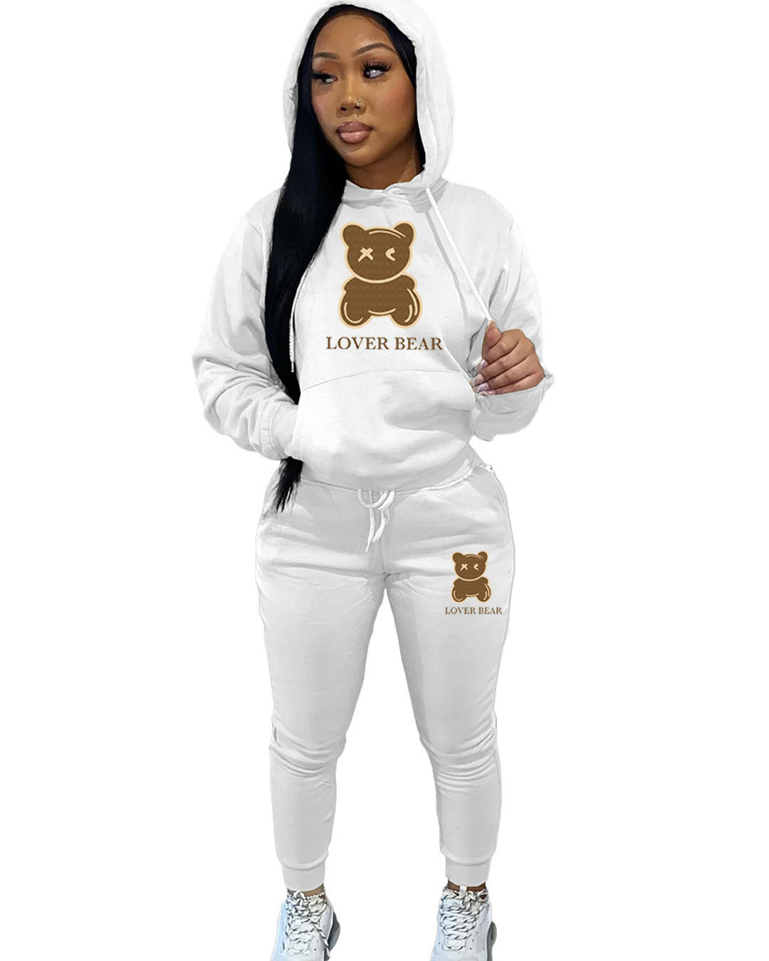 S.W.   Women's 2 Piece Suit Hooded Sweatshirt And Sweatpants