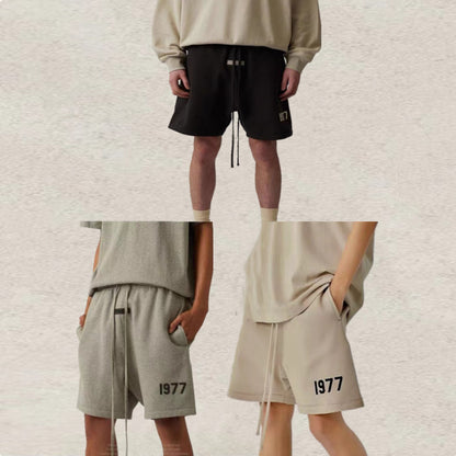 S.M. Fear of God Essentials 1977 Shorts 'Light Oatmeal'