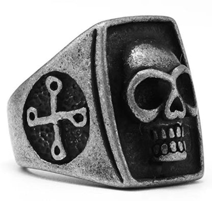 PUNK STYLE Retro Stainless Steel SKULL Ring - F.J.C. - JEWELRY