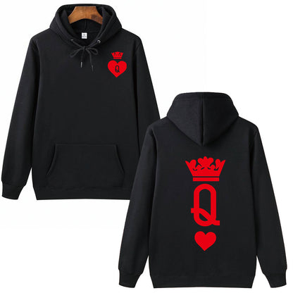 F.J.C. KING&QUEEN Couple's hooded pullover S.W. S.M.