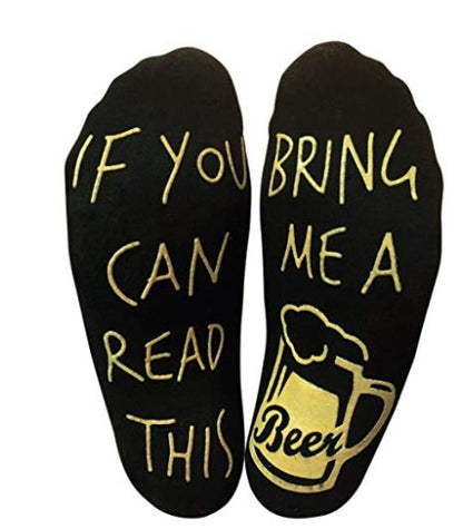 BEER Dispensing Black Socks With Small Ears