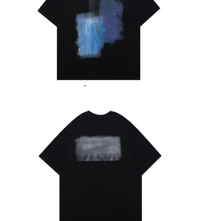 F.J.C.  S.M. men's  "Blurred Vision"  Unique Fashion Short Sleeved  T shirt