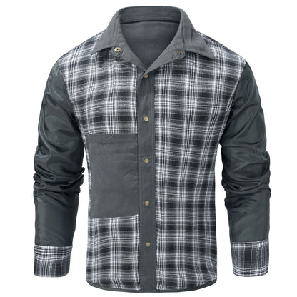 S.M.   Flannel Casual Retro Western Style Jacket