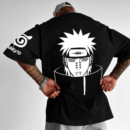 S.M. NARUTO Naruto anime personality heavy cotton T-shirt