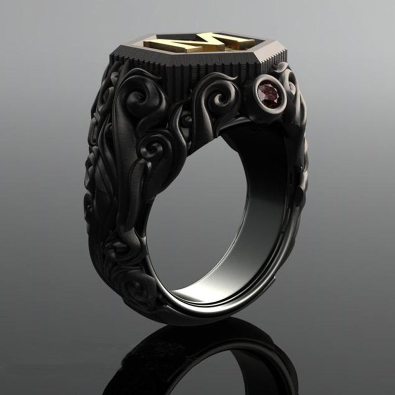 Personalized carved decorative rings