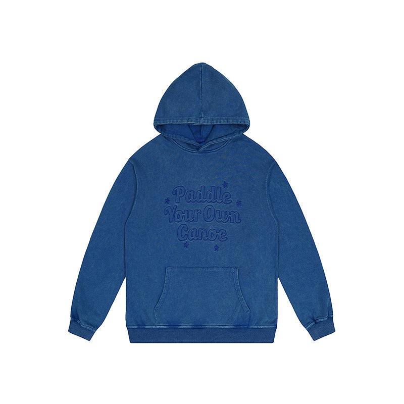 F.J.C. S.M. Men's  "PADDLE YOUR OWN CANOE" Embroidered Hoodie