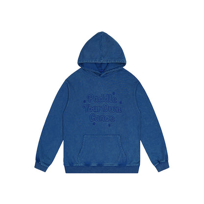 F.J.C. S.M. Men's  "PADDLE YOUR OWN CANOE" Embroidered Hoodie