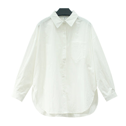 S.W. White Shirt Women"s Spring And Autumn French Retro