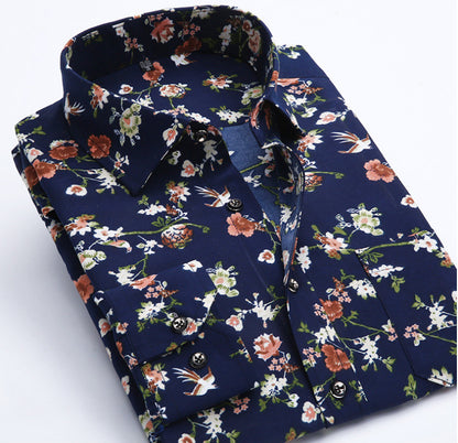 S.M.  Mens Floral Print Shirts