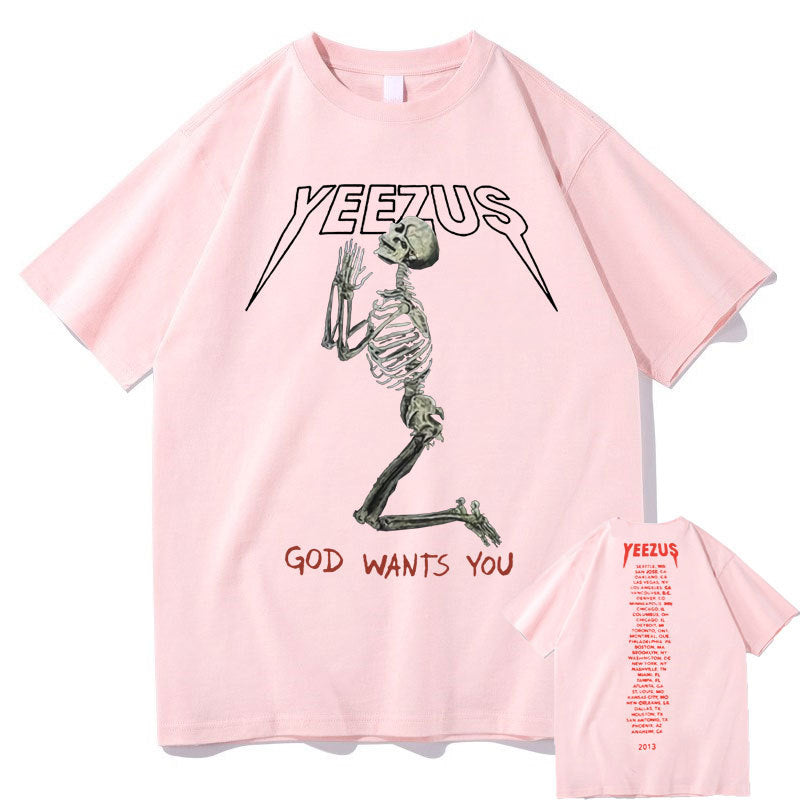 Yeezus "God Wants You" Men's & Women's  Short Sleeve shirts S.M. S.W.