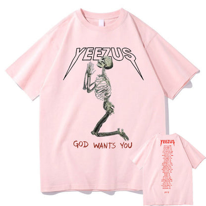 Yeezus "God Wants You" Men's & Women's  Short Sleeve shirts S.M. S.W.