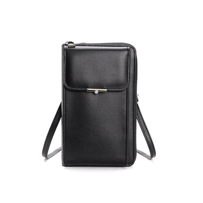 S.B. Fashion Large Capacity Mobile Phone Bags Women Small Zipper Crossbody Shoulder Bag Long Wallet