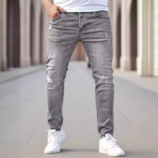 S.M. American-style Slim-fit Stretch Jeans