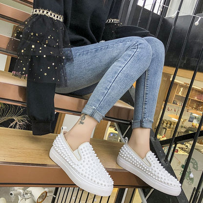 Luxury rivet shoes designer sneakers flat low-top casual shoes couple fashion runway shoes size 35-44