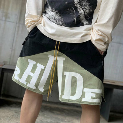 MEN'S "RHUDE" TRENDY SHORTS. S.M.