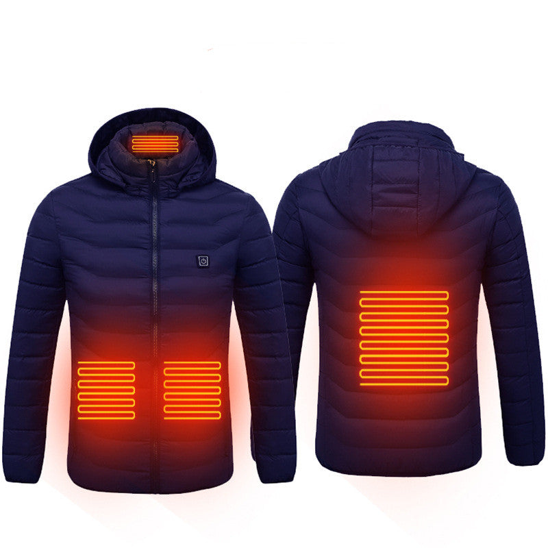 New Men's USB Electric Thermal  Heating Coat  S.M.