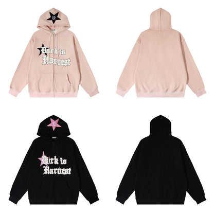 three sweatshirts with stars on them