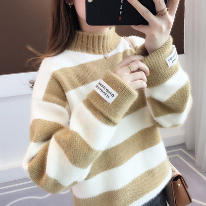 S.W. Chenille Stripe Thick Sweater