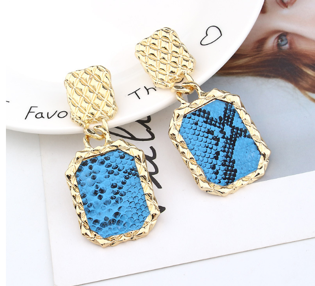 Snake earrings geometric earrings