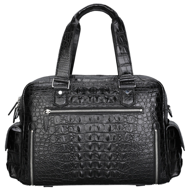 S.B. Genuine Leather Crocodile Leather Men's Luggage  Outdoor Travel Large Hand bag