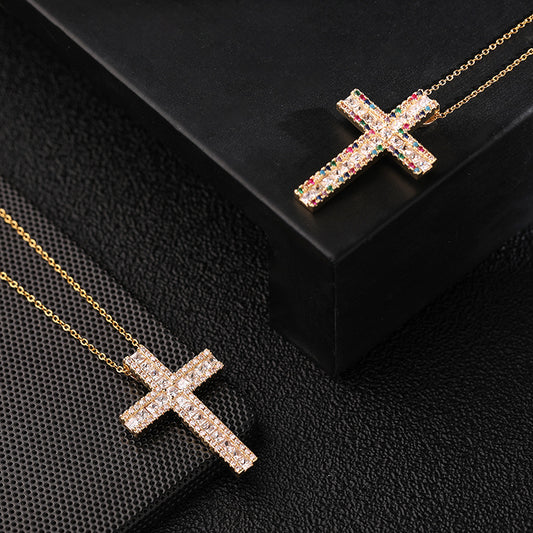 Women's Street Hip Hop Jewelry Gold Plated Colored Zircon
