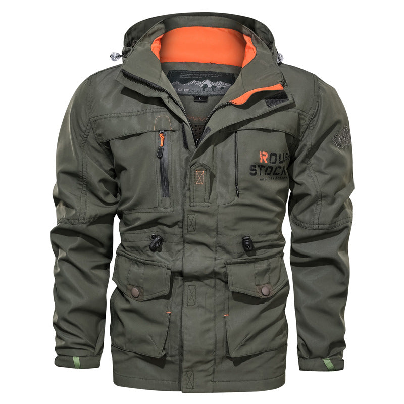 F.J.C. S.M. Outdoor Hooded men's  Jacket