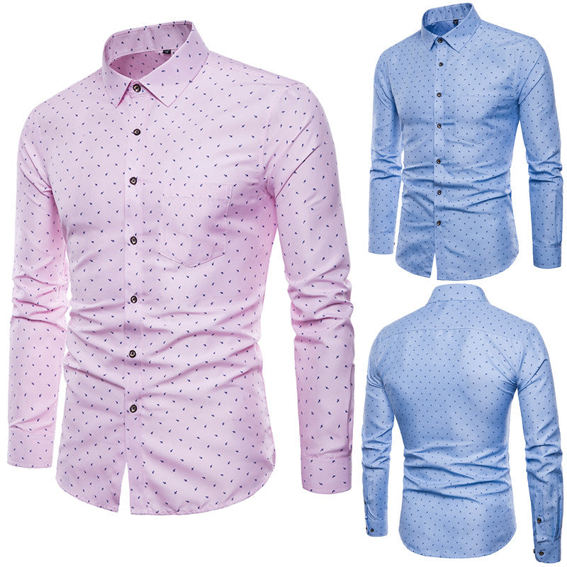 Men's Slim Slim-fit Shirts S.M.