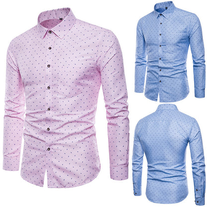 Men's Slim Slim-fit Shirts S.M.