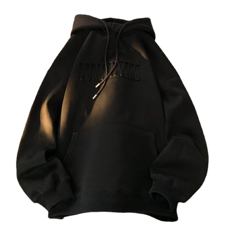 a black hoodie with a zipper on it