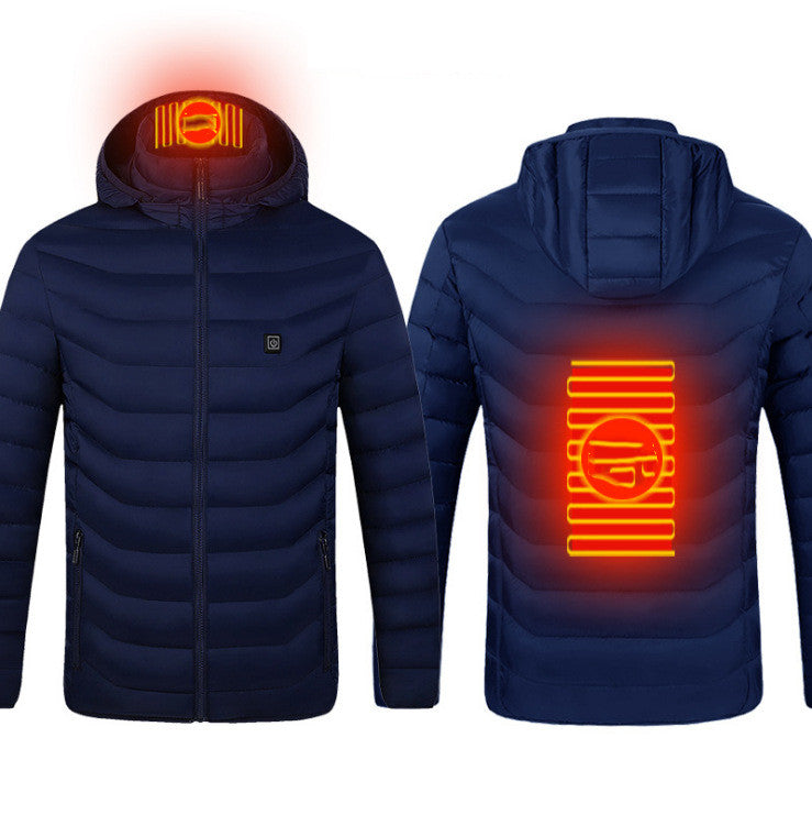 New Men's USB Electric Thermal  Heating Coat  S.M.