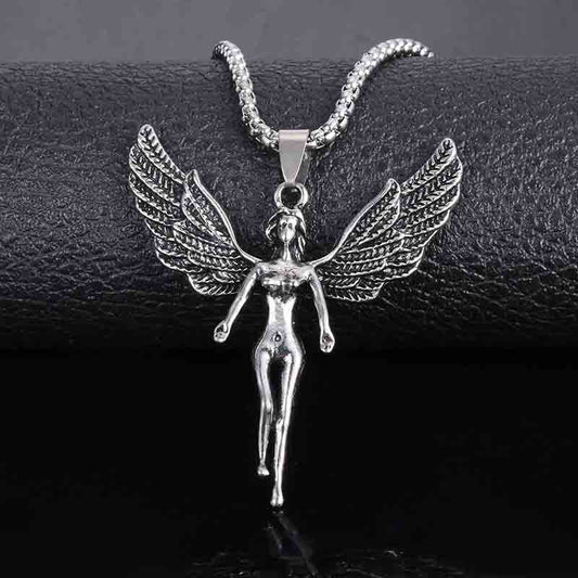 Angel Wings Pendant Companion Necklace
