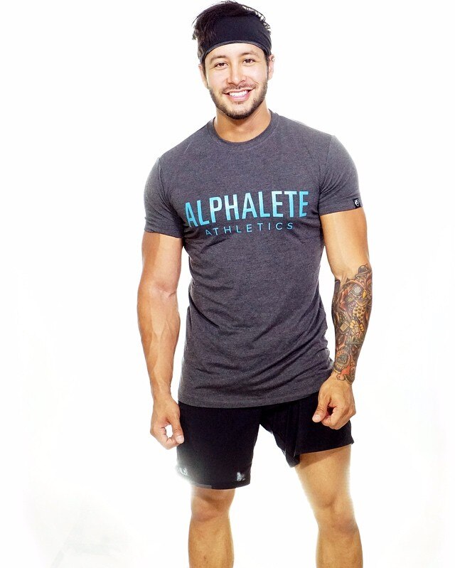 S.M. Men's ALPHALETE short-sleeved T-shirts