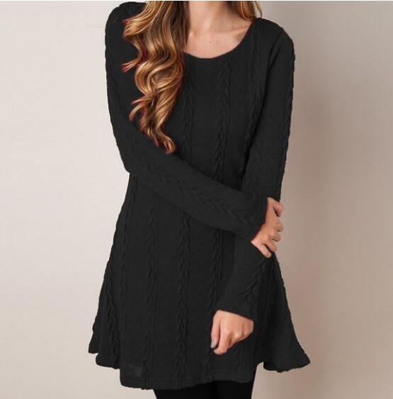 S.W. Women Causal  Short Sweater Dress