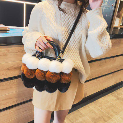 S.B. Winter Plush Shoulder Bag