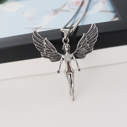 Angel Wings Pendant Companion Necklace