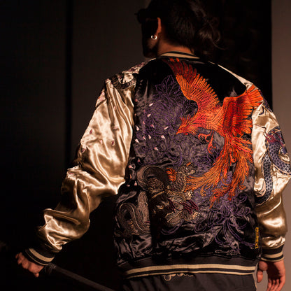 Men's embroidered reversible jacket S.M.