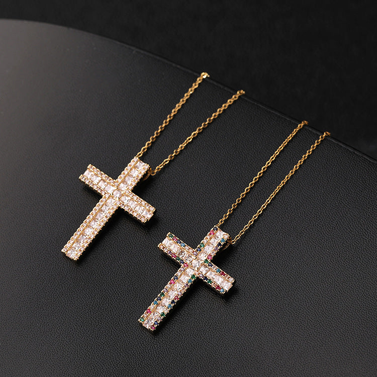 Women's Street Hip Hop Jewelry Gold Plated Colored Zircon