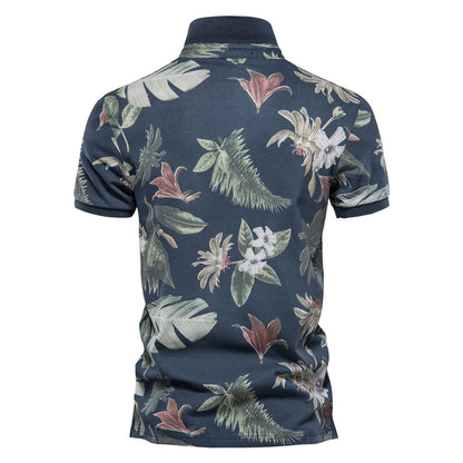 S.M. Men's Short Sleeve collar Shirt