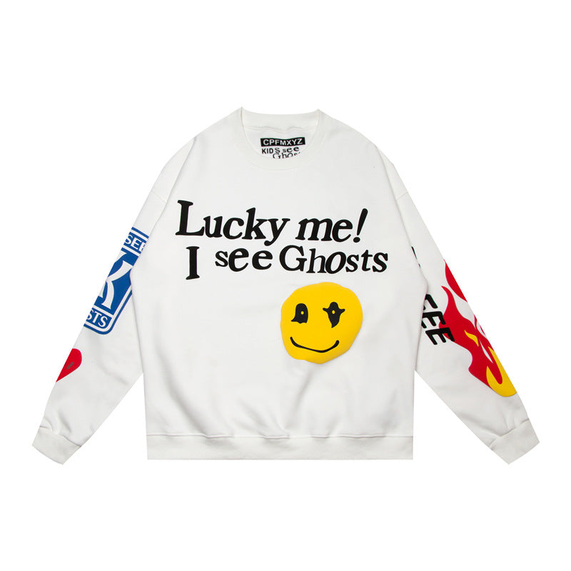 S.M. Kanye West Kids See Ghosts Printed Sweat Shirt S.W.