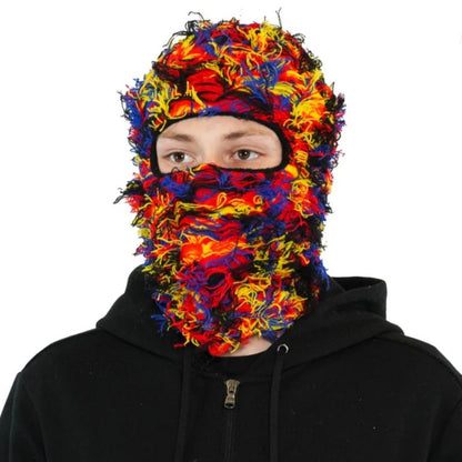 S.M.  Balaclava Men's And Women's Knitted Camouflage Headgear Personality Fashion Wool Hat