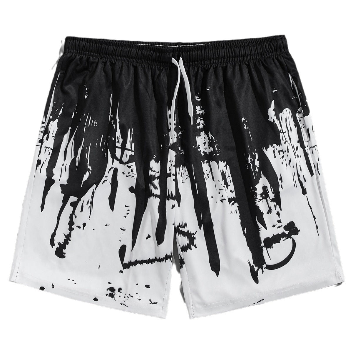 S.M. Men's beach pants Summer 3D digital print casual summer shorts