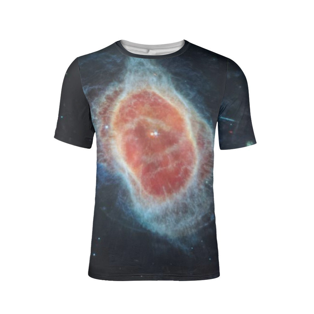 S.M.  Men's Short-sleeved Star Cluster Printed Fashion T-shirt