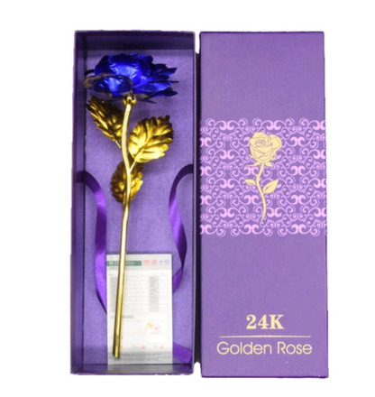 S.B. gold rose gift bag