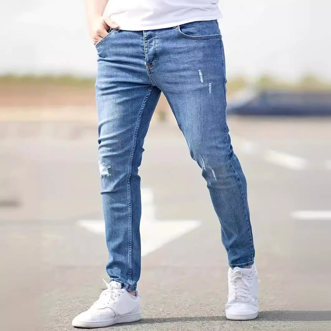 S.M. American-style Slim-fit Stretch Jeans