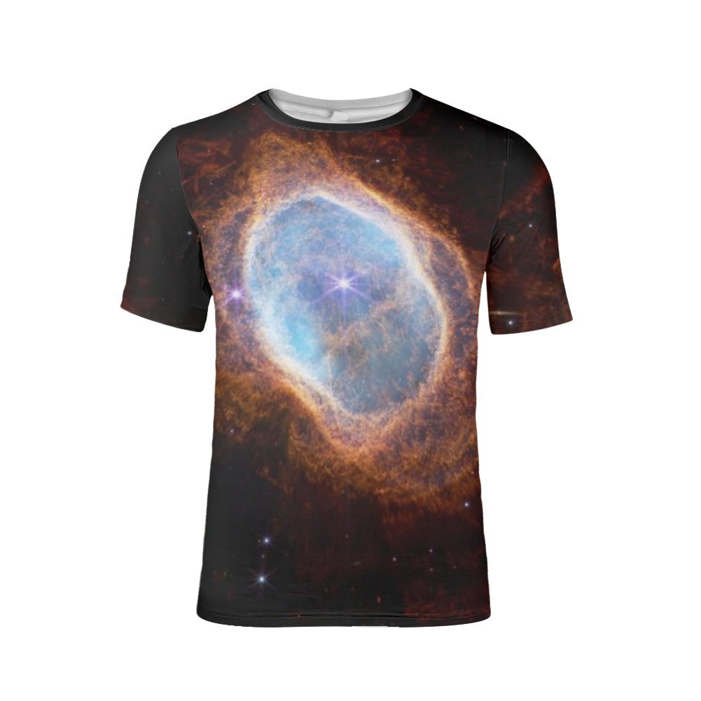 S.M.  Men's Short-sleeved Star Cluster Printed Fashion T-shirt