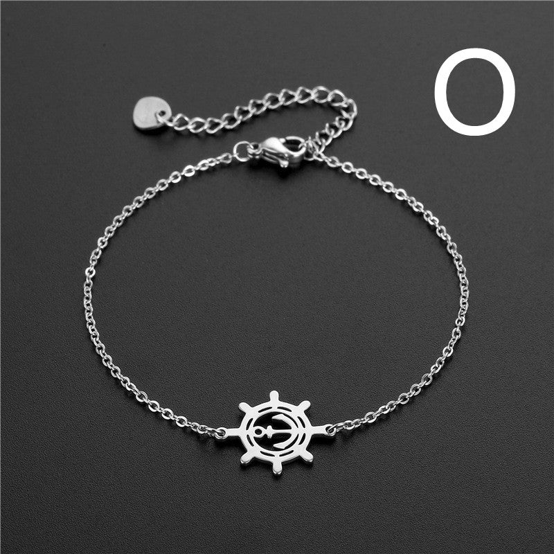 Stainless Steel Simple Jewelry Creative Trend Hip-hop Bracelet