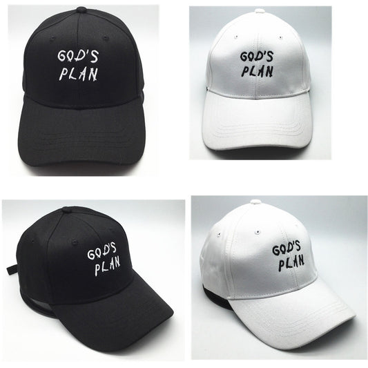 S.H. God's Plan Embroidered cotton baseball cap